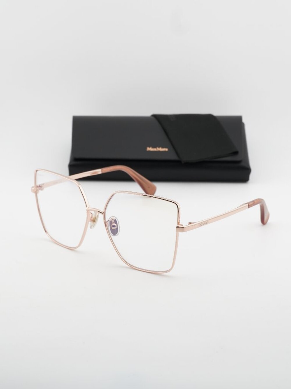 Max Mara MM5073-H-B 033 Butterfly Eyeglasses 60mm - Gold / Blue Light Block